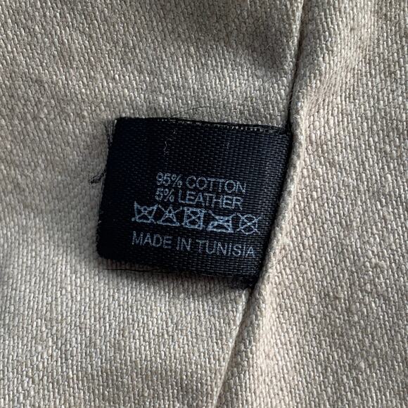 DRIES VAN NOTEN Black Cream Paisley Canvas Tote Handbag - Picture 9 of 9